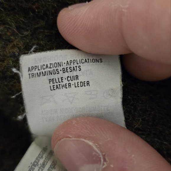 Vintage Mabrun Leather / Wool Coat made in Italy. - Picture 4 of 11